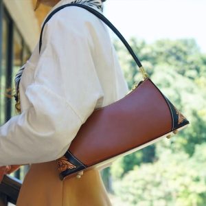 Engraved Leather Clutch with Boho Flair