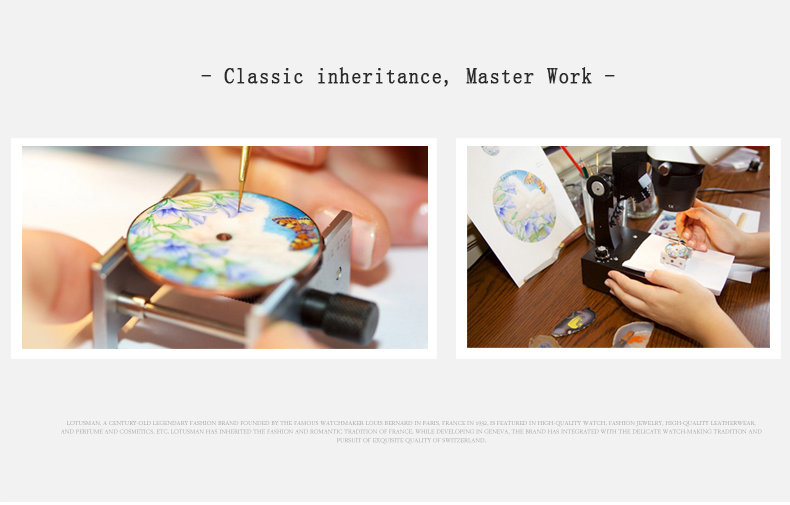 Lotusman Art Hand-Painted Tourbillon Automatic Watch - Image 4