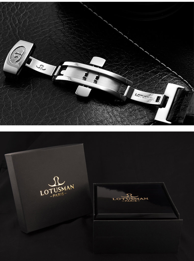 Lotusman Art Hand-Painted Tourbillon Automatic Watch - Image 5