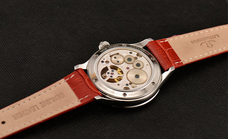 Lotusman Art Hand-Painted Tourbillon Automatic Watch - Image 9