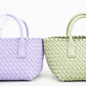 Lambskin Weave Cross Body Bag