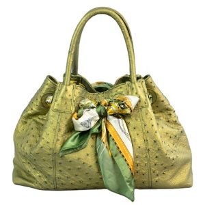 Stylish Genuine Ostrich Leather Tote Bag